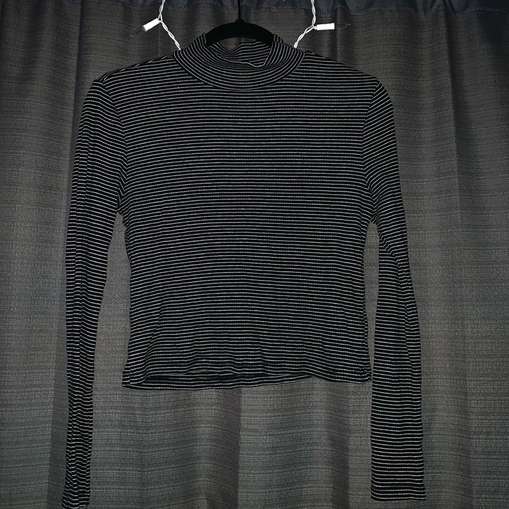 Black and white striped long sleeve